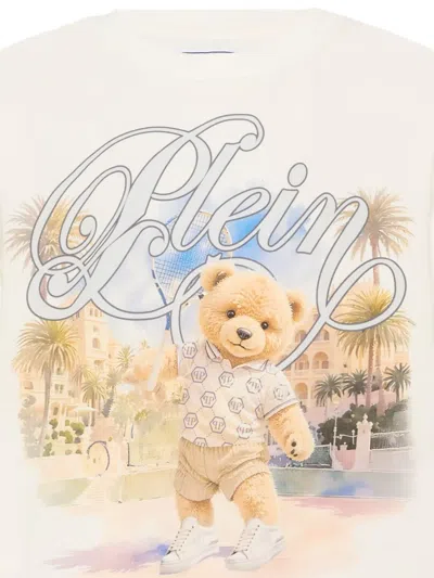 Philipp Plein Junior Teddy-print T-shirt In Multi