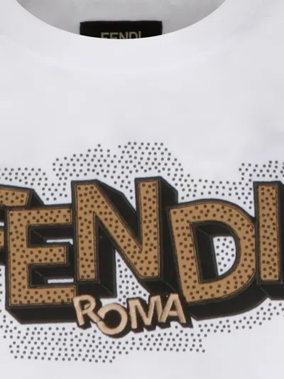 Fendi Logo-print T-shirt In White