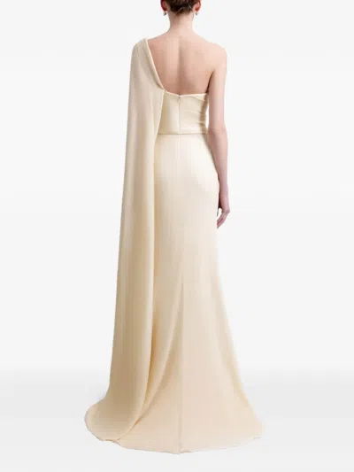 Gemy Maalouf Cut-out Draped Dress In Neutral