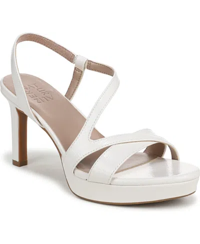 Naturalizer Abby Platform Slingback Sandal In White