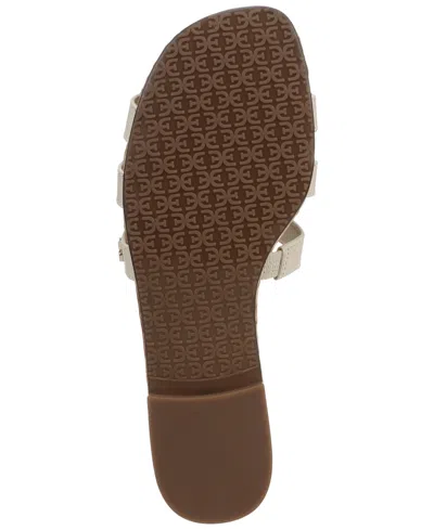 Sam Edelman Bay Double Strap Flat Sandals In White