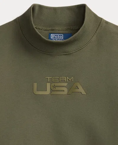 Polo Ralph Lauren Women's Mock Neck Pull-on Sweatshirt In Green