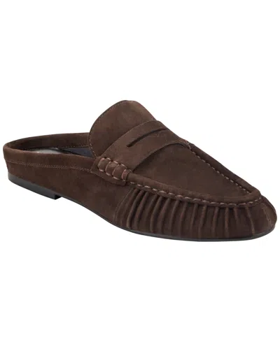 Marc Fisher Ltd Jaynie Almond Toe Loafer Mule In Brown