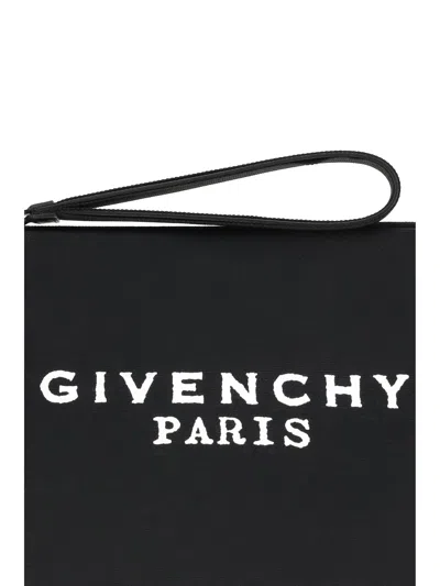Givenchy Women Canvas Pouch Bag In Black