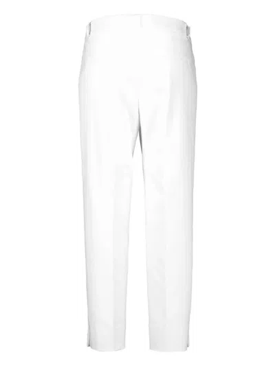 Maison Common Tab-front Trousers In White