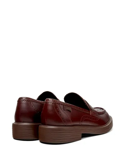 Camper Dean Penny-bar Loafers In Brown