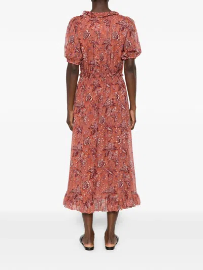 Ulla Johnson Rosamunde Ruffled Floral-pattern Midi Dress In Multi