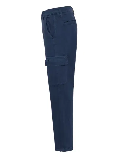 Trussardi Junior Cargo-pockets Trousers In Blue
