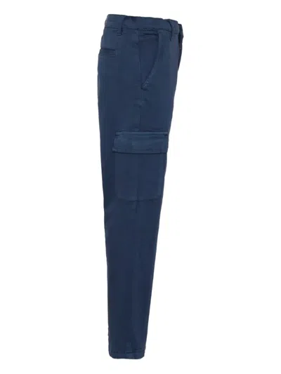 Trussardi Junior Cargo-pockets Trousers In Blue