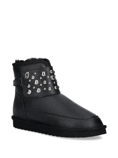 Liu •jo Studded Ankle Boots In Black