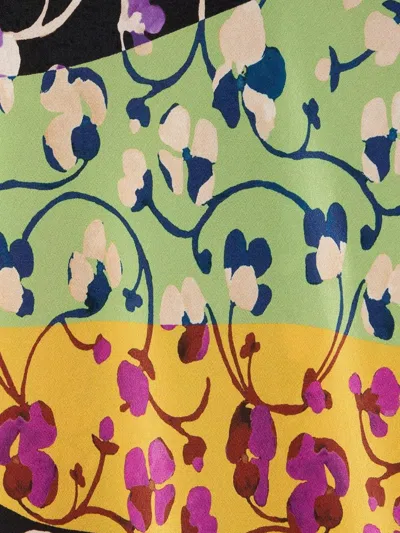 La Doublej Marlene Printed Silk-crepe Maxi Dress In Multi