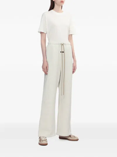 Essentials Drawstring-fastening Track Pants In Neutral
