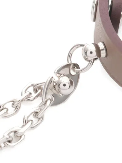 Pre-owned Hermes Rival Etoupe 皮质手套夹（2000年代典藏款） In Brown