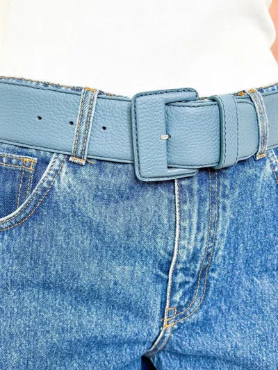 Odeeh Wide Buckle Belt In Blue