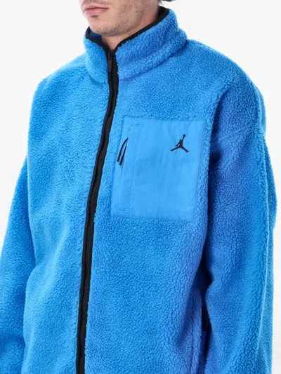 Nike Zip Logo Jacket In Blue