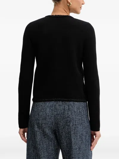 Twinset Buttoned Trim Jacket In Black