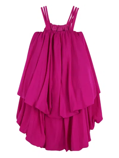 Chloé Tiered Strap Dress In Pink