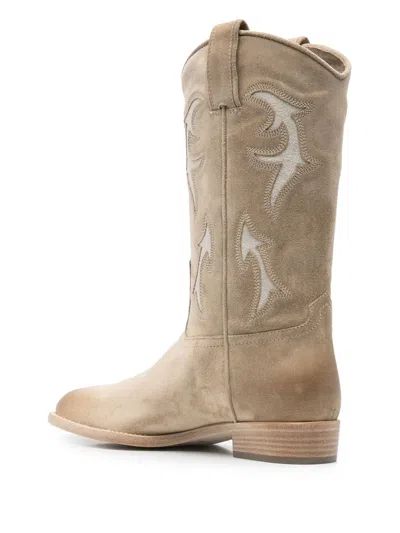 绒面皮低跟及踝靴（3厘米）