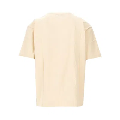 Valentino Garavani Cotton T-shirt With Made In Print Clothing In Nude