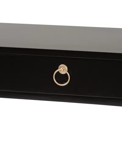 Baxton Studio Beagan 15.7" Metal Contemporary Console Table In Black