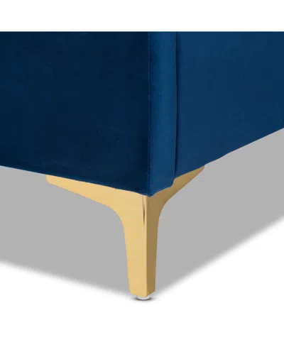 Baxton Studio Fabrico 85.6" Metal Contemporary Queen Platform Bed In White