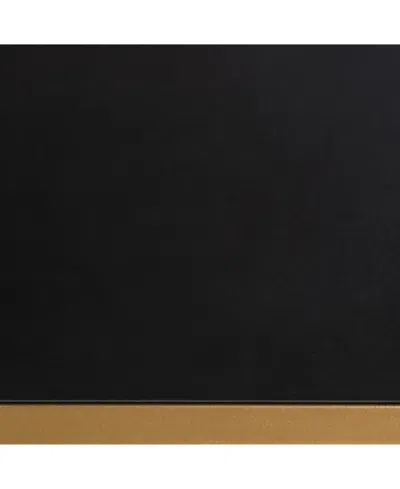 Baxton Studio Beagan 15.7" Metal Contemporary Console Table In Black