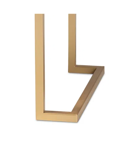 Baxton Studio Beagan 15.7" Metal Contemporary Console Table In Black