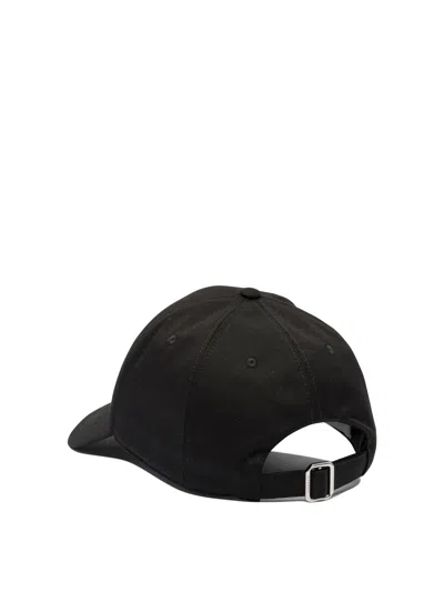 Givenchy Round Visor Cap With Embroidered Logo In Black