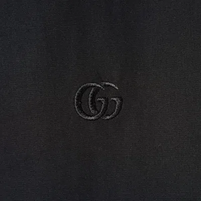 Gucci Cotton Poplin Dress With Horsebit Belt In Black