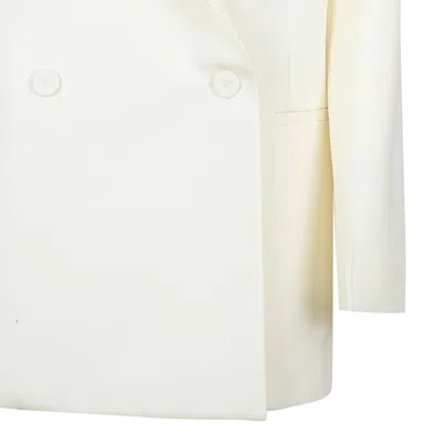 Jil Sander Beige Wool Jacket In White