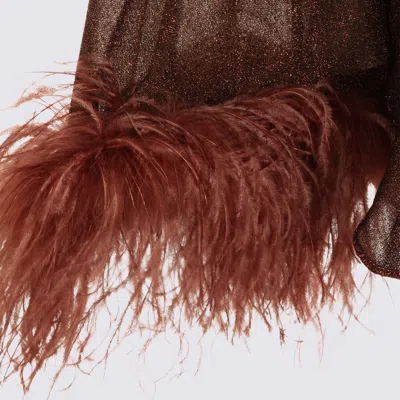 Oseree Chocolate Lumiere Shirt In Brown