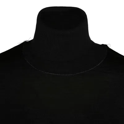 Maison Margiela Black Wool Clothing Sweaters In Black