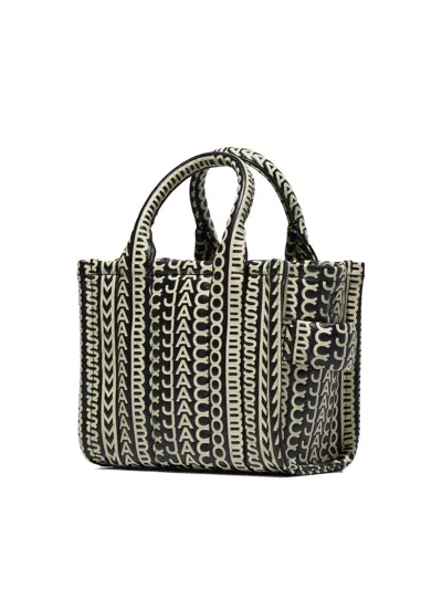 Marc Jacobs Printed Leather Micro The Monogram Handbag In Multi