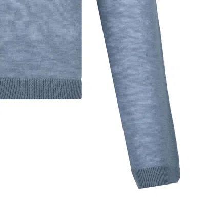Max Mara Pure Avion Blue Wool Sweater In Blue