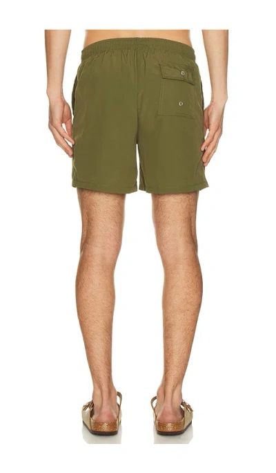 Bather Solid Classic Swim Trunk In Green