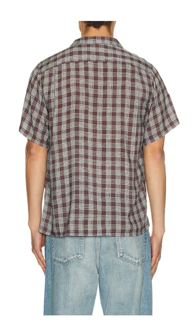 Bather Printed Camp Shirt In Purple