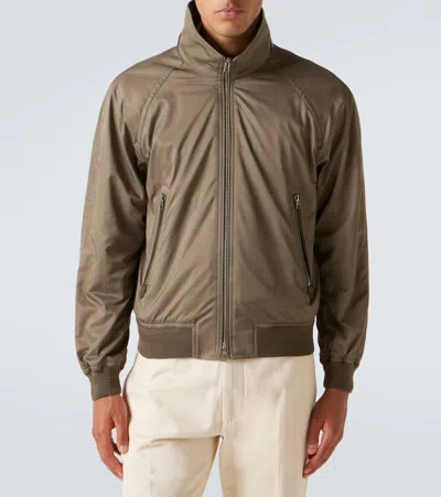 Tom Ford Technical Blouson Jacket In Green