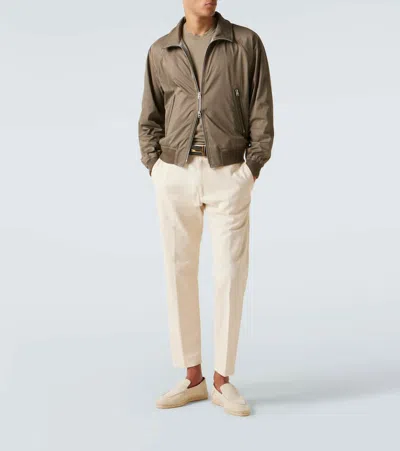 Tom Ford Technical Blouson Jacket In Green