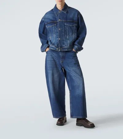 Studio Nicholson Paolo Barrel-leg Jeans In Blue