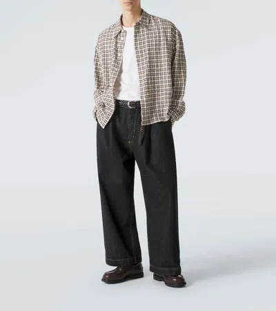 Studio Nicholson Puch Barrel-leg Jeans In Black