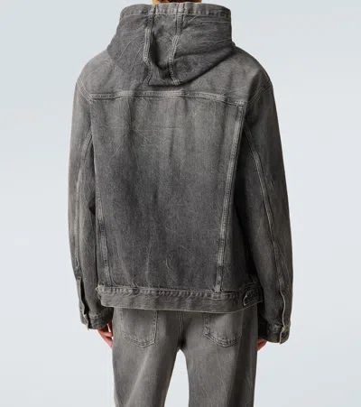 褪色效果牛仔夹克