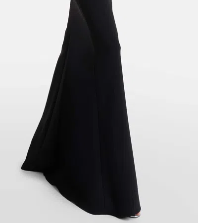 Jenny Packham Slipper Orchid Floral-embellished Maxi Dress In Black