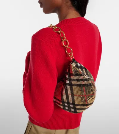 Burberry Check Shoulder Bag In Multi