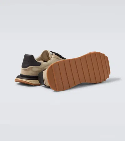 Dolce & Gabbana Dg Athletic Black Low Top Sneakers With Logo Patch On The Tongue And Maxi Logo On The Side In Suede 