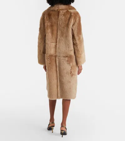 Nour Hammour Anaïs Shearling Coat In Brown