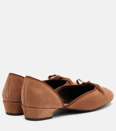 Herbert Levine 24/7 Suede Ballet Flats In Multi