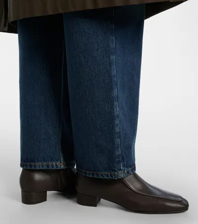 Herbert Levine Shadow Ban 30 Leather Ankle Boots In Multi