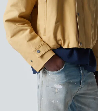 Acne Studios Mens Sand Beige Opado Double Cotton-satin Jacket In Brown