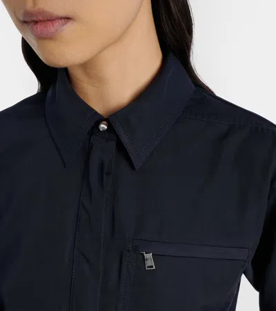 Veronica Beard Drawstring Collection Shirt In Blue