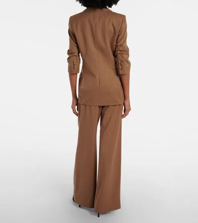 Veronica Beard Womens Malt Multi Rimini Wide-leg Stretch-woven Trousers In Brown